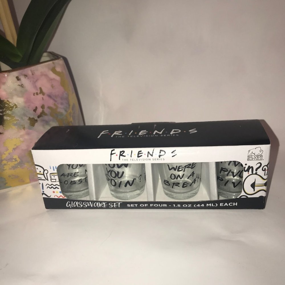 Friends TV Series Set of 4 Glassware Shot Glasses